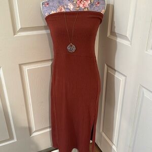 Long tube top dress from Abercrombie & Fitch